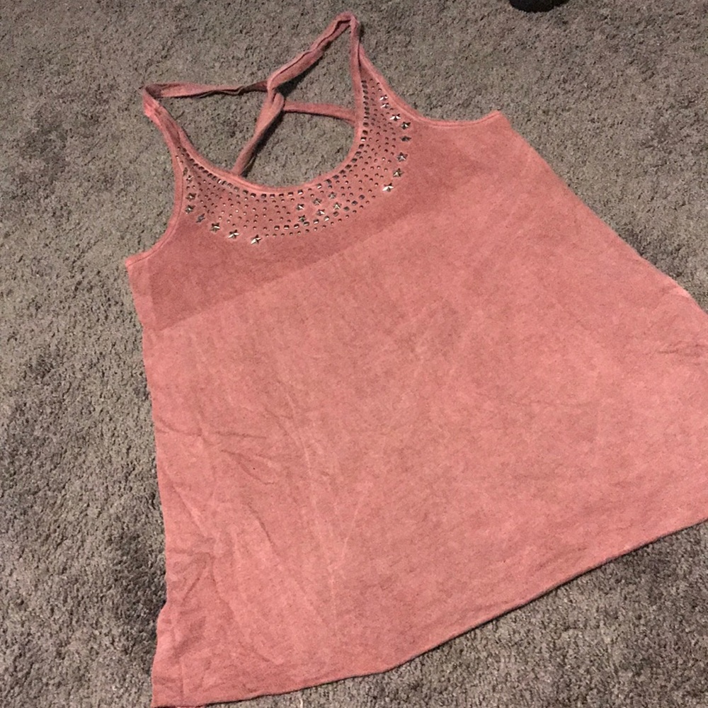 Maurice’s maroon washed tank